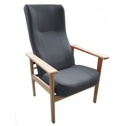 Sillón geriátrico respaldo alto reclinable
