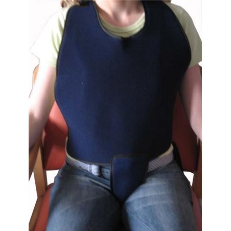 Chaleco para sujeción con pieza perineal