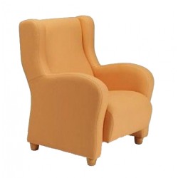 Sillón 1 plaza modelo Ever tapizado con orejas