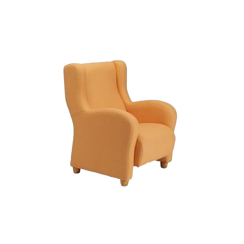 Sillón 1 plaza modelo Ever tapizado con orejas