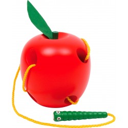 Enhebrar figura manzana