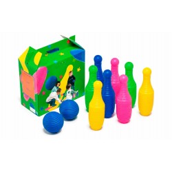 Juego de bolos de colores -...