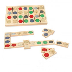 Domino Táctil de Madera -...