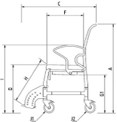 Silla ducha wc rebotec bonn
